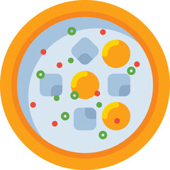 clam chowder Illustration on a white background.