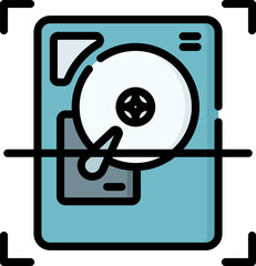 disk Illustration on a white background.