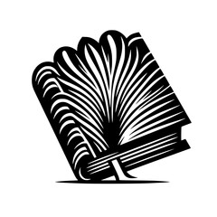 Abstract Book Illustration: Bold Lines and Open Pages