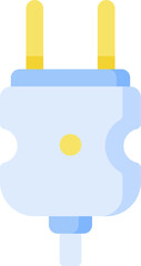 power plug Illustration on a white background.