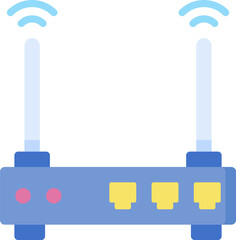 router Illustration on a white background.