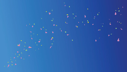 confetti with background blue. happy  theme