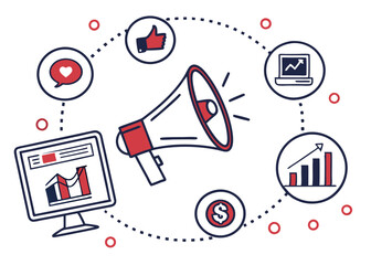 Modern business vector illustration for marketing use
