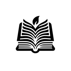 Eco-Conscious Reading: A Symbolic Book with a Growing Leaf