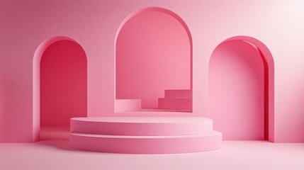 Pink Minimalist Product Showcase