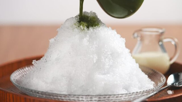 濃厚抹茶とあずきの贅沢かき氷