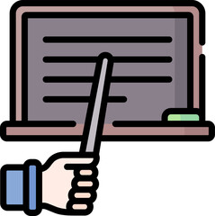 teach Illustration on a white background.