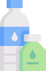 water bottle Illustration on a white background.