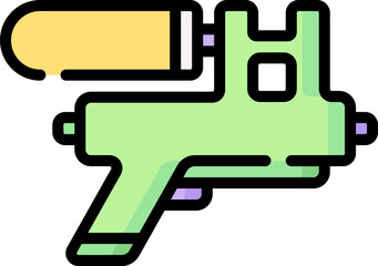 water gun Illustration on a white background.