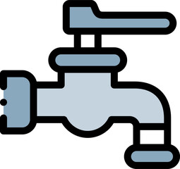 water tap Illustration on a white background.