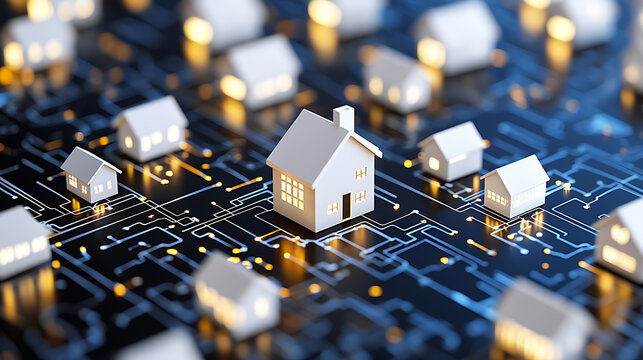 Exploring digital real estate trends virtual space 3d models modern technology futuristic view innovation insights