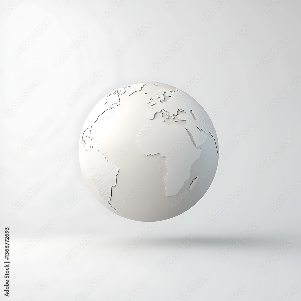 Poster global connectivity concept virtual environment 3d graphic modern design isolated view