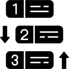 Obraz premium Prioritization Icon