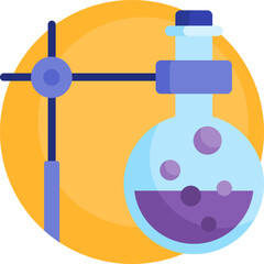 flask Illustration on a white background.