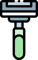 razor Illustration on a white background.