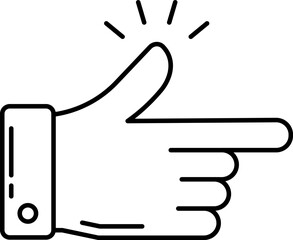 thumbs up Illustration on a white background.