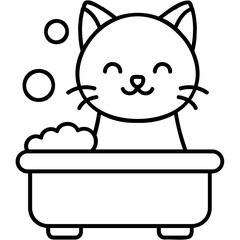 Cat Bath Icon