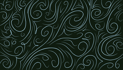 Ornament floral dark green background  (20241104092948).eps