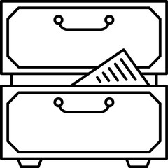drawer Illustration on a white background.