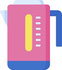 electric kettle Illustration on a white background.