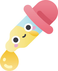 eye dropper Illustration on a white background.