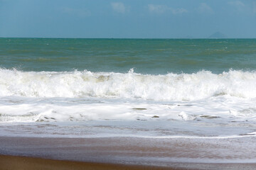 waves on the beach