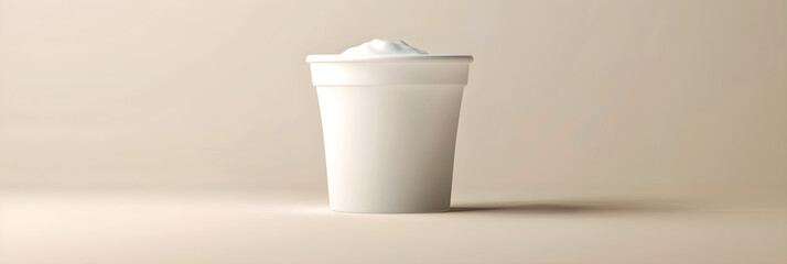 Minimalist Yogurt Cup Icon for Food and Nutrition Apps and Websites