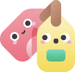 label Illustration on a white background.