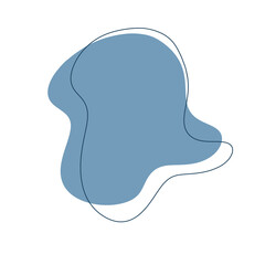 isolated abstract pastel colorful blob shapes. hand drawn modern aesthetic illustration.