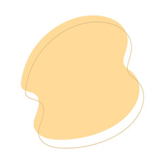 isolated abstract pastel colorful blob shapes. hand drawn modern aesthetic illustration.