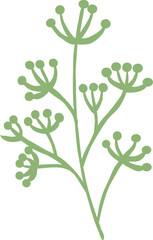 Stylized Leaf Vector Element