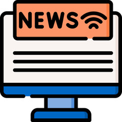 news Illustration on a white background.