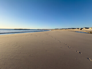 白い砂浜と青空