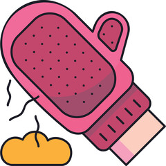 Grooming Glove Sticker