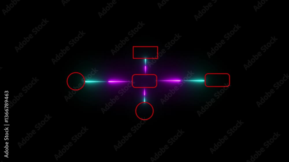 Poster group hierarchy icon illustration infographic diagram connection contour corporate data design diagr
