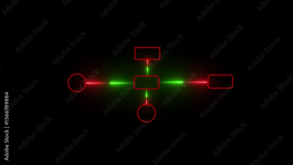 Poster group hierarchy icon illustration infographic diagram connection contour corporate data design diagr