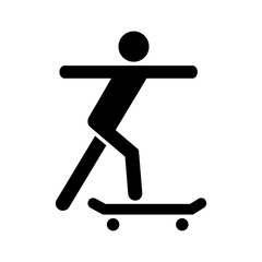 skateboarder vector icon