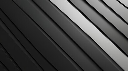 Obraz premium A grayscale symphony of diagonal lines creating a sleek, modern, and subtly textured abstract design with a cool, slightly metallic feel.