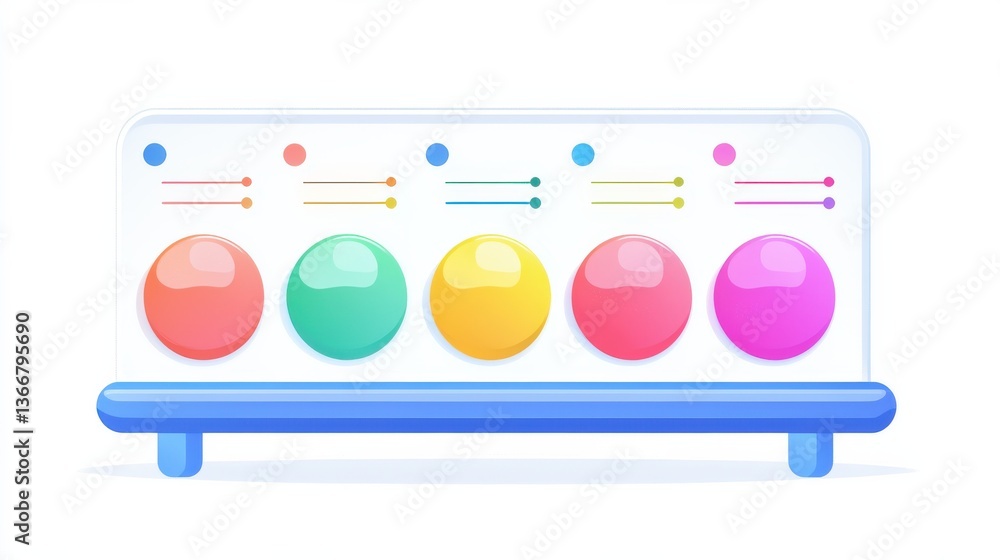 Poster a colorful and organized project timeline display with milestones task markers and progress indicato