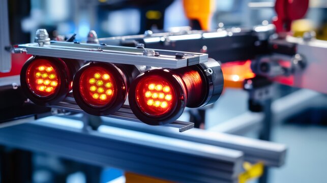 A robotic arm in a smart city infrastructure lab, assembling urban sensor networks with AI precision for intelligent city management, Smart-tech style