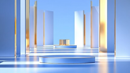 Obraz premium Abstract Minimalist Product Showcase