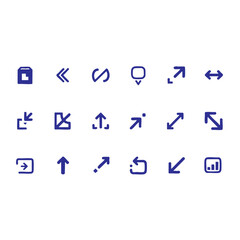Arrows big black set icons, arrow icon, modern simple arrows, arrow vector collection cursor