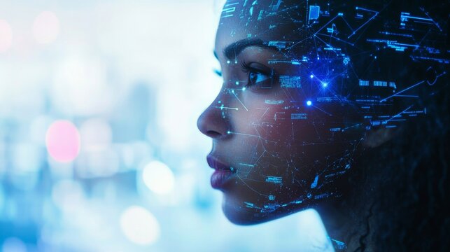 A scientist developing AI powered disease detection algorithms, high-tech medical research lab with holographic diagnostic imaging and real-time genetic analysis, High-tech style