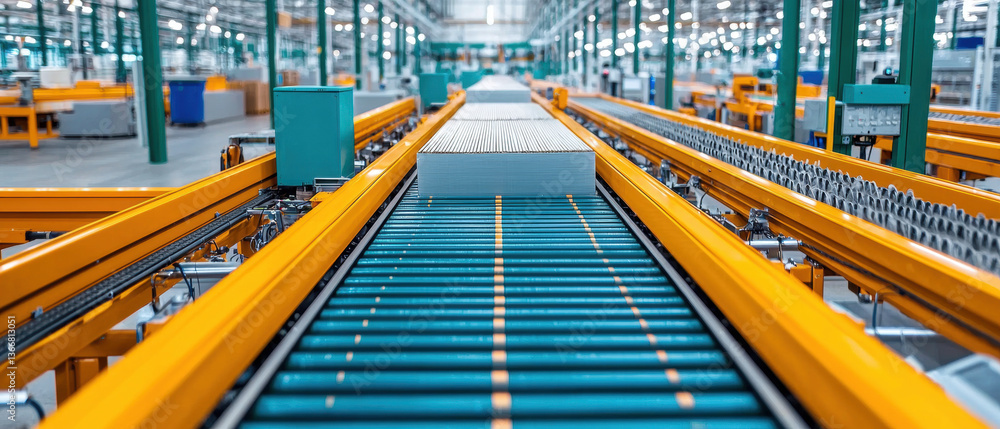 Poster smart farm utilizes advanced conveyor systems for efficient production distribution