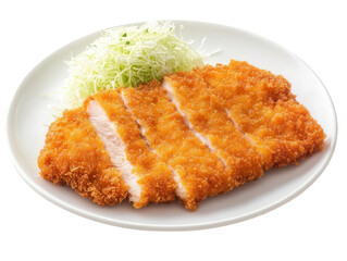 Crispy Golden Tonkatsu, Japanese Pork Cutlet Transparent Background