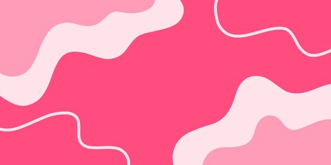Cute pastel pink wave aesthetic background