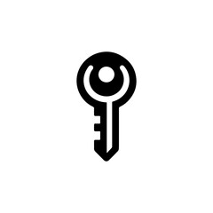 Property security key icon with transparent background