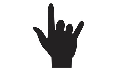 アイラブユーの手話サイン・手のジェスチャーイラスト