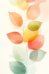  watercolor floral chain pattern