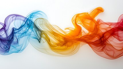 Fototapeta premium Colorful flowing abstract design